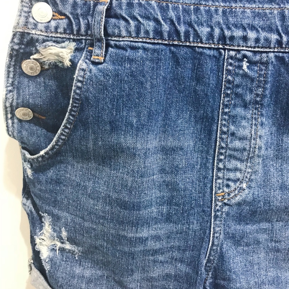 ✨Topshop Distressed Denim Overalls✨ - Picture 5 of 7